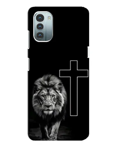 Чехол для Nokia G11 с картинкой «Лев и Крест»