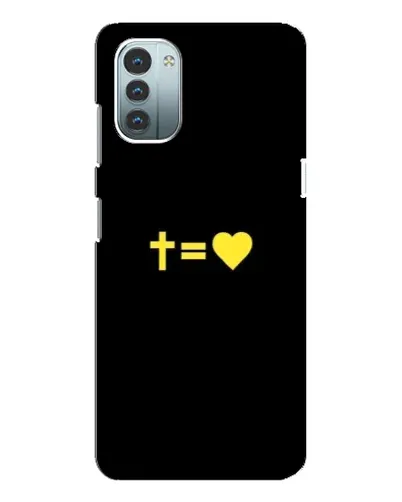 Чехол для Nokia G11 с картинкой «Сердце и Крест»