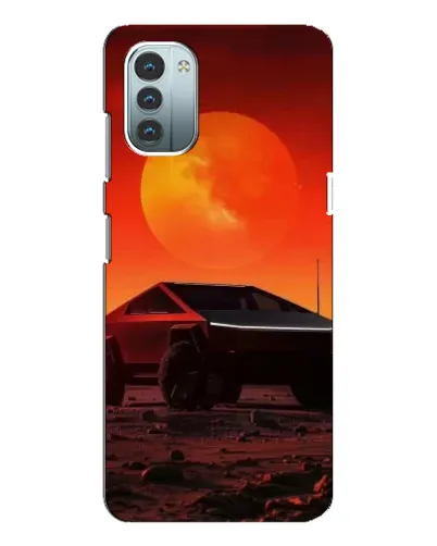 Чехол для Nokia G11 с картинкой «Cybertruck на Марсе»