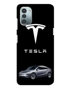 Чехол для Nokia G11 с картинкой «Tesla Model Y»