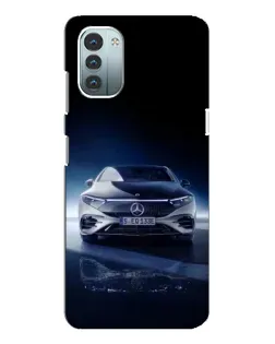 Чехол для Nokia G11 с картинкой «Ночной Mercedes EQ»