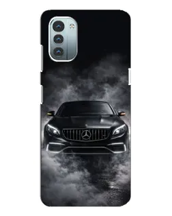 Чехол для Nokia G11 с картинкой «Mercedes в дыму»