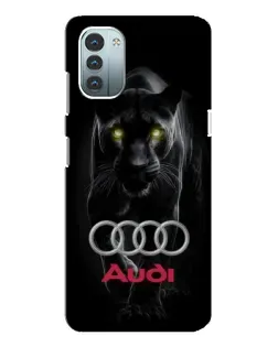 Чехол для Nokia G11 с картинкой «Пантера и Audi»
