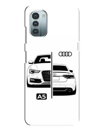 Чехол для Nokia G11 с картинкой «Audi — контрастный дизайн» Чехол для Nokia G11 с картинкой «Audi — контрастный дизайн»