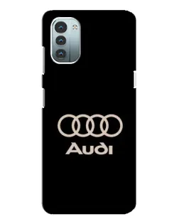 Чехол для Nokia G11 с картинкой «Audi — золотой логотип»