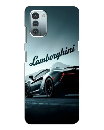 Чехол для Nokia G11 с картинкой «Классическая надпись Lamborghini»