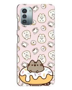 Чохол для Nokia G11 з картинкою «Пушин на пончику»