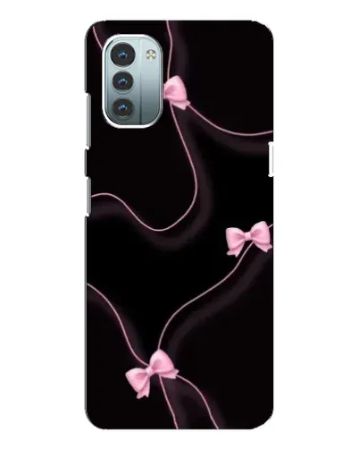 Чехол для Nokia G11 с картинкой «Розовые ленты»