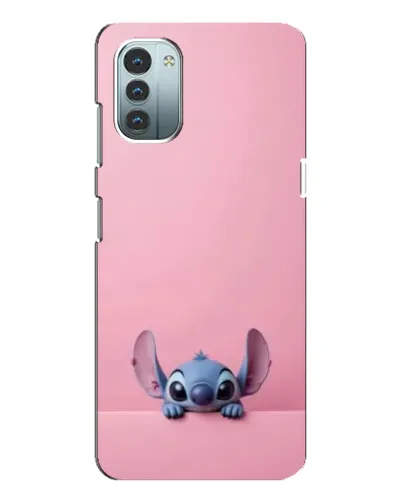 Чехол для Nokia G11 с картинкой «Stitch выглядывает»