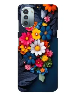 Чехол для Nokia G11 с картинкой «Цветочная феерия»