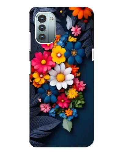 Чехол для Nokia G11 с картинкой «Цветочная феерия»