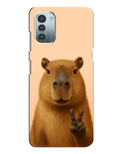 Чохол для Nokia G11 з картинкою «Капібара вікторія»