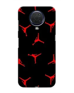 Чохол для Nokia G20 з картинкою «Jordan Red Pattern»