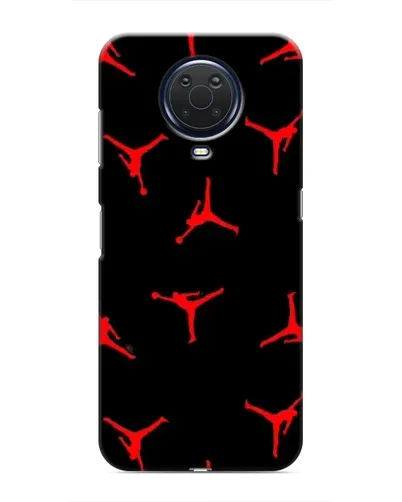 Чехол для Nokia G20 с картинкой «Jordan Red Pattern»