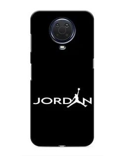 Чехол для Nokia G20 с картинкой «Jordan White Logo»