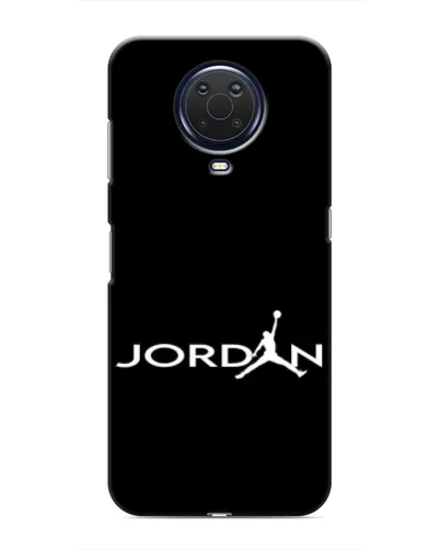 Чехол для Nokia G20 с картинкой «Jordan White Logo»