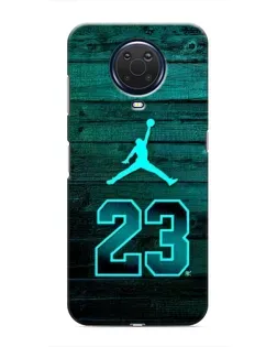 Чехол для Nokia G20 с картинкой «Jordan Cyan 23»