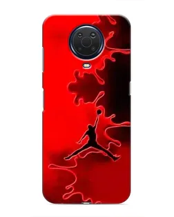 Чехол для Nokia G20 с картинкой «Jordan Red Smoke»
