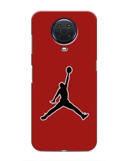 Чехол для Nokia G20 с картинкой «Jordan Red Back»