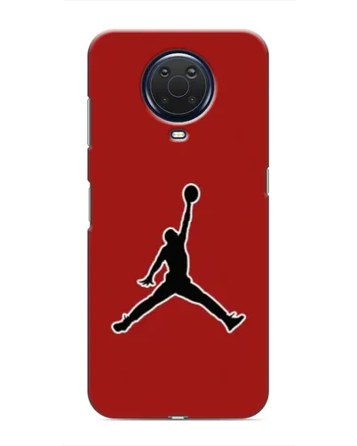 Чехол для Nokia G20 с картинкой «Jordan Red Back»