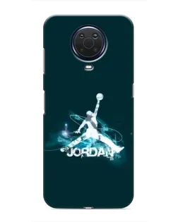 Чехол для Nokia G20 с картинкой «Jordan Blue Fire»