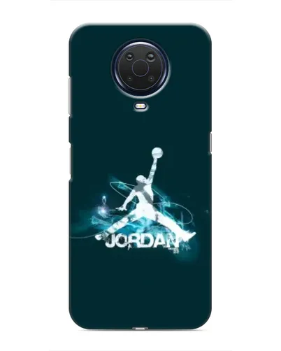 Чехол для Nokia G20 с картинкой «Jordan Blue Fire»