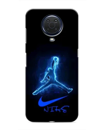 Чехол для Nokia G20 с картинкой «Jordan Neon Blue»