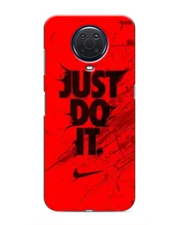 Чехол для Nokia G20 с картинкой «Nike Just Do It»