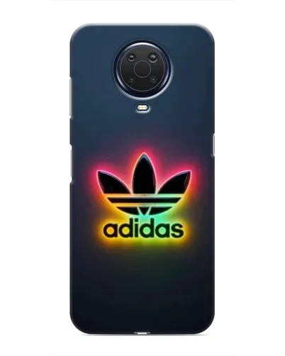Чехол для Nokia G20 с картинкой «Неоновый Adidas»