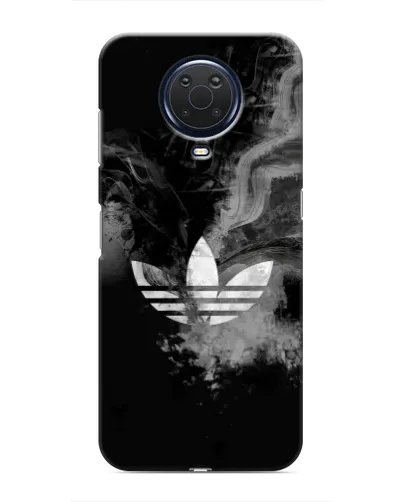 Чехол для Nokia G20 с картинкой «Абстрактный дым Adidas»