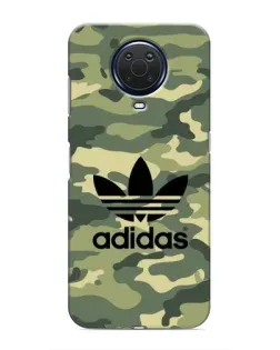 Чехол для Nokia G20 с картинкой «Милитари стиль Adidas»