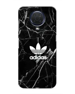 Чехол для Nokia G20 с картинкой «Белый мрамор Adidas»