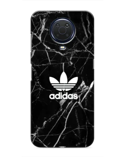 Чехол для Nokia G20 с картинкой «Белый мрамор Adidas»