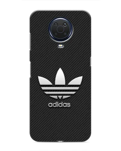 Чехол для Nokia G20 с картинкой «Adidas Карбоновая текстура»