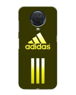 Чехол для Nokia G20 с картинкой «Оливковый градиент Adidas»