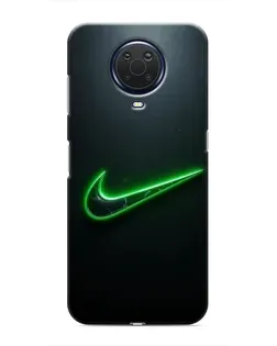 Чохол для Nokia G20 з картинкою «Неоновий контур Nike»