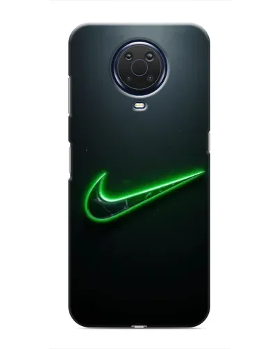 Чехол для Nokia G20 с картинкой «Неоновый контур Nike»