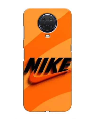 Чехол для Nokia G20 с картинкой «Оранжевый драйв Nike»