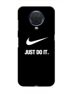 Чехол для Nokia G20 с картинкой «Классический принт Nike»