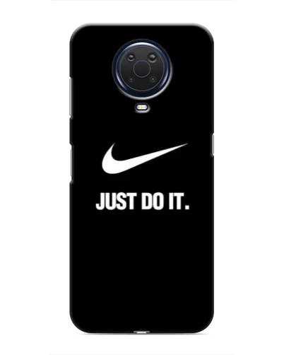 Чехол для Nokia G20 с картинкой «Классический принт Nike»