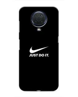 Чехол для Nokia G20 с картинкой «Минимализм от Nike»