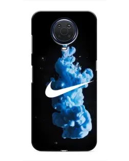 Чехол для Nokia G20 с картинкой «Nike и синий дым»