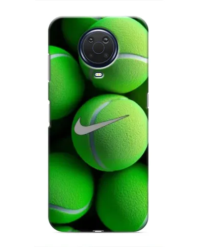 Чехол для Nokia G20 с картинкой «Теннисные мячи Найк»