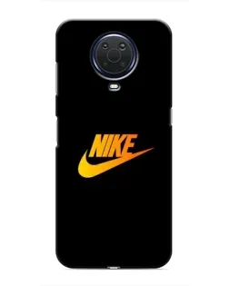 Чехол для Nokia G20 с картинкой «Золотой логотип Nike»