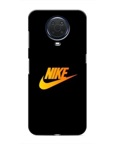 Чехол для Nokia G20 с картинкой «Золотой логотип Nike»