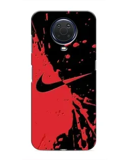 Чохол для Nokia G20 з картинкою «Червоні бризки Nike» Чохол для Nokia G20 з картинкою «Червоні бризки Nike»