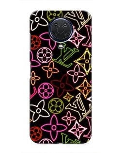 Чохол для Nokia G20 з картинкою «Неоновий мікс Nike»