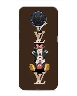 Чехол для Nokia G20 с картинкой «LV и Микки Маус»