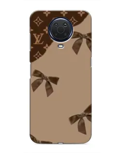 Чехол для Nokia G20 с картинкой «LV — кофейный атлас»