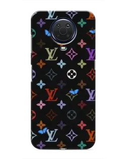 Чехол для Nokia G20 с картинкой «Цветная монограмма LV»